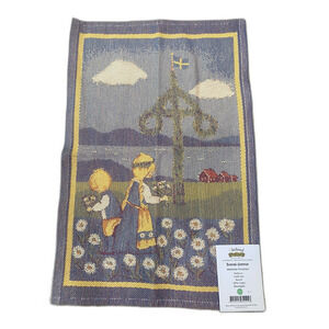 Ekelund Svensk Sommar Marianne Welander Woven Tea Towel Wall Hanging Children